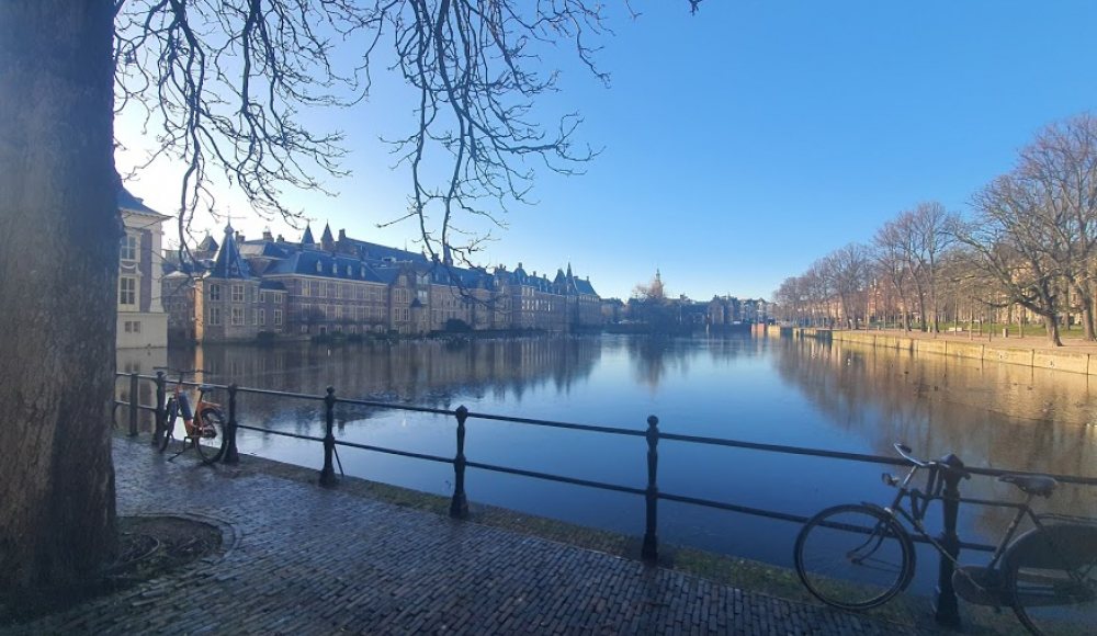 Prachtige ambiance op de Hofvijver Prachtige ambiance op de Hofvijver